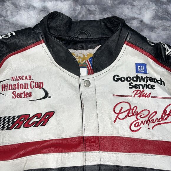 Dale Earnhardt Goodwrench Jeff Hamilton Leather‎ Jacket Coat Mens XL NASCAR - Picture 5 of 12